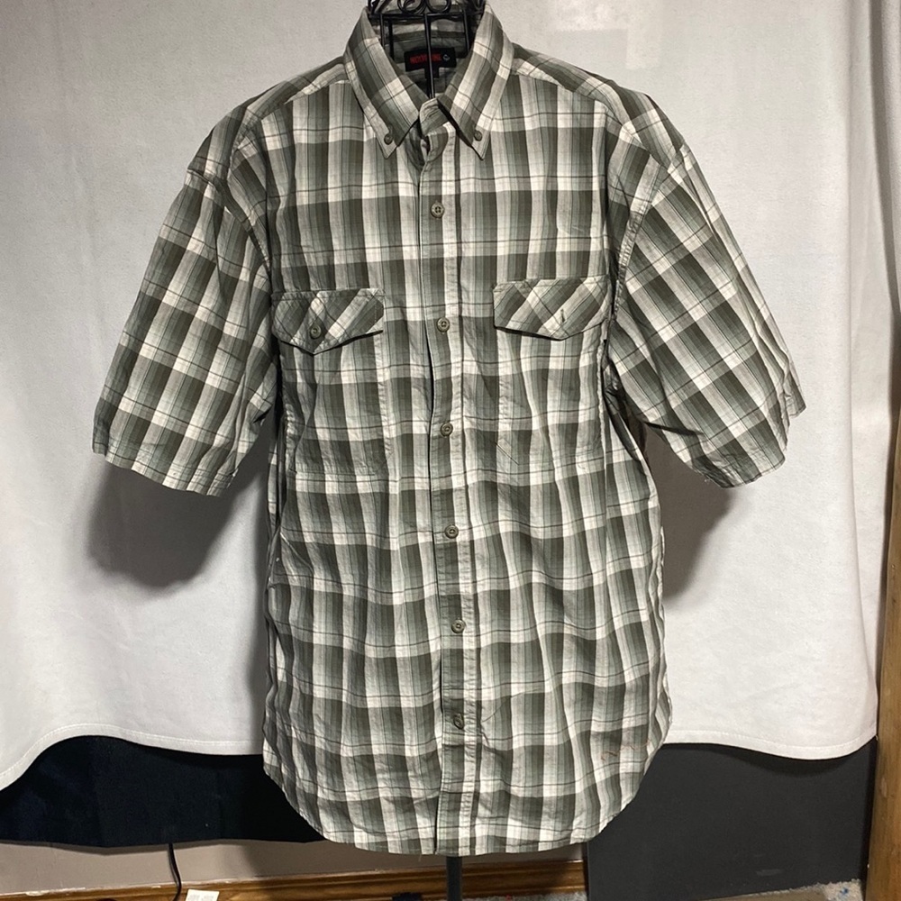 Wolverine Men's Short Sleeve Plaid Shirt